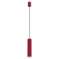 Lampa wisząca LED IVAR burgund tuba do salonu i kuchni 200 cm