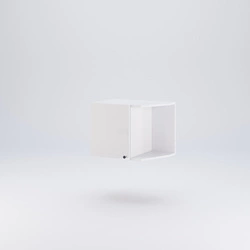 Nadstawka z półką Flory 1 drzwi biały połysk