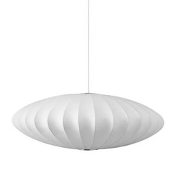 Lampa wisząca SILK FLAT biała 50 cm nowoczesna do salonu i jadalni z regulacją