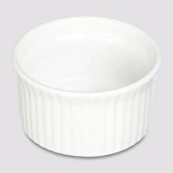 Kokilka ceramiczna do zapiekania 9 cm biała okrągła do sufletów 5five simply smart