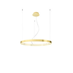 Żyrandol LED RIO 78 nowoczesny złoty do salonu i jadalni rozproszone światło 78 cm