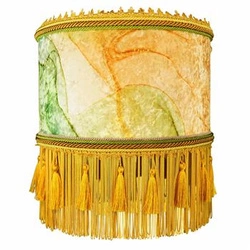 Lampa wisząca boho z frędzlami Serin N 2 35cm Las Plumas do salonu i sypialni