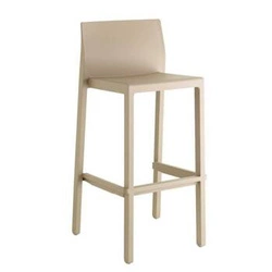 Hoker Kate beżowy nowoczesny 65 cm z oparciem do kuchni i ogrodu SCAB Design