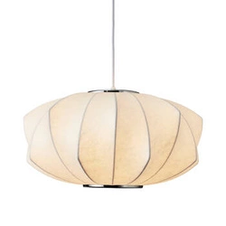 Nowoczesna lampa wisząca SILK V-shape biała 45 cm do salonu i jadalni regulowana