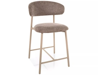 Hoker Pasco Slim tapicerowany beżowy nowoczesny do kuchni z oparciem