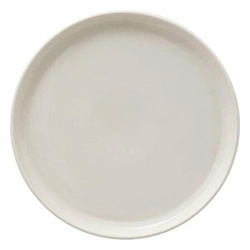 Talerz obiadowy ceramiczny Nora 27 cm okrągły biały do jadalni do zmywarki