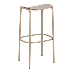 Hoker metalowy Trick 75 cm szary nowoczesny bez oparcia do kuchni i wyspy SCAB Design