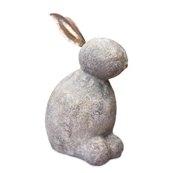 Intesi duża figurka wielkanocna królik szary 49cm dekoracja do salonu lub na komodę