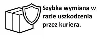 Szybka wymiana w razie uszkodzenia przez kuriera
