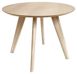 Stół okrągły do jadalni Townsville 100 cm dąb bielony skandynawski nierozkładany Actona