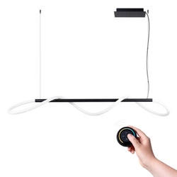 Lampa wisząca GALAKSE 148 czarna LED regulowana do salonu nowoczesna nad stół