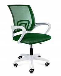 Fotel biurowy ergonomiczny Splash zielony siatkowy obrotowy z podłokietnikami do biurka