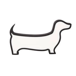 Lampka nocna LED Dog czarna do pokoju dziecięcego nowoczesna dekoracyjna Candellux Lighting