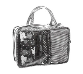 Zestaw 4 kosmetyczek Winter czarny