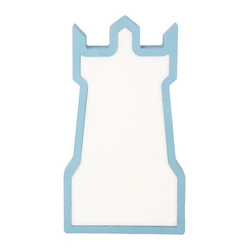 Lampka nocna LED Tower niebieska do pokoju dziecka nowoczesna dekoracyjna MDF 28,5 cm