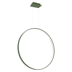 Lampa wisząca LED RIO 78 zielona oliwka nowoczesna do jadalni i salonu regulowana