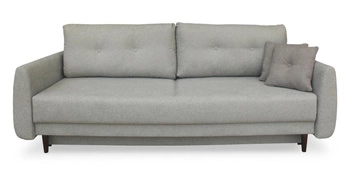 Sofa rozkładana Forn Intesi szara z funkcją spania i pojemnikiem do salonu styl skandynawski