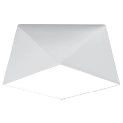 Plafon sufitowy HEXA 25 biały nowoczesny PVC do kuchni, salonu lub sypialni Sollux