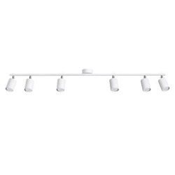 Plafon sufitowy LEMMI 6L biały nowoczesny metalowy regulowany do salonu i kuchni SOLLUX