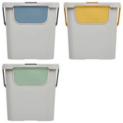 Zestaw 3 koszy na śmieci do sortowania 24L 