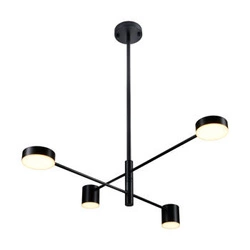 Lampa wisząca CLEX - 4P LED czarna 100  cm