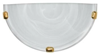 Plafon sufitowy szklany Duna biały klasyczny do salonu i sypialni 30 cm CANDELLUX