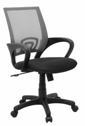 Fotel biurowy ergonomiczny Audra szary obrotowy z siatki z regulacją wysokości do biura