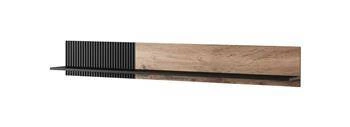 Półka 180cm Adre dąb wotan/ czarny