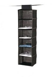 Organizer do szafy z przegrodami wiszący  szary