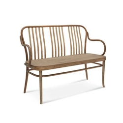 Ławka tapicerowana do salonu Fameg 6653/L CATA premium z drewna bukowego personalizowana