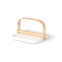 Uchwyt na serwetki Bellwood biały/        naturalny