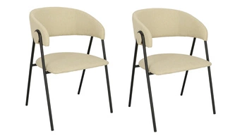 Zestaw 2 krzeseł Larisa beżowe