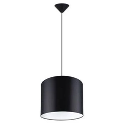 Lampa wisząca czarna NOVA 30 minimalistyczna z tkaniny do salonu regulowana wysokość