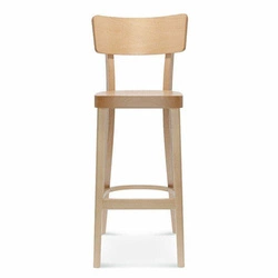 Hoker drewniany Solid FAMEG z oparciem do kuchni i jadalni personalizowany 75 cm