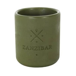 Świeca zapachowa Earth Zanzibar zielona Intesi nowoczesna dekoracyjna do salonu 10 cm