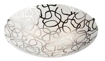 Plafon sufitowy Galeo 40 okrągły nowoczesny biały glamour do salonu i sypialni E27