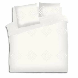 Komplet pościeli bawełnianej Vilma Atmosphera 220x240 biały nowoczesny do sypialni Oeko-Tex