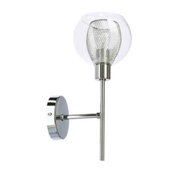 Kinkiet ścienny Ozzo nowoczesny szklany chrom regulowany do sypialni i salonu Candellux