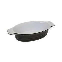 Ceramiczne naczynie do zapiekania owalne czarne 21 cm do piekarnika 5five simply smart