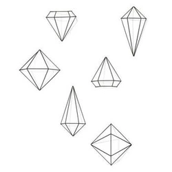 Dekoracja ścienna metalowa Prisma Black Umbra geometryczna czarna ozdoba na ścianę do salonu