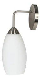 Kinkiet ścienny Modus biały nikiel szkło klasyczny do salonu i sypialni CANDELLUX LIGHTING