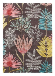 Dywan nowoczesny Yasuni Harlequin wełniany ręcznie tkany w kwiaty 250x350 do salonu