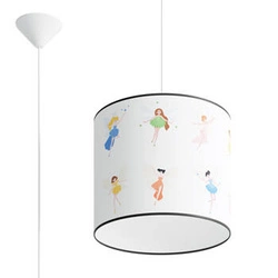Lampa wisząca FAIRY 30 nowoczesna kolorowa do pokoju dziecka z abażurem PVC 30 cm