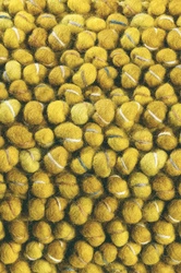 Dywan nowoczesny wełniany Cobble żółty 200x300 cm ręcznie tkany do salonu łatwoczyszczący