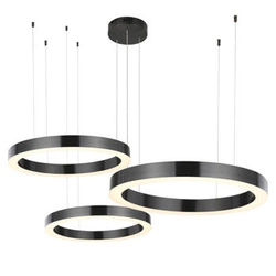 Lampa wisząca LED CIRCLE czarna nowoczesna do salonu i jadalni Step into Design