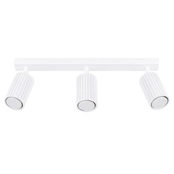 Plafon sufitowy biały KARBON 3L SOLLUX LIGHTING do salonu minimalistyczny aluminiowy regulowany