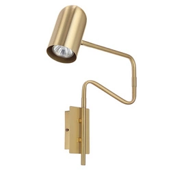 Kinkiet ścienny Hosti nowoczesny złoty metalowy do sypialni salonu Candellux Lighting 39 cm