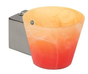 Kinkiet ścienny Simonet nowoczesny szklany pomarańczowy stożek do salonu i sypialni