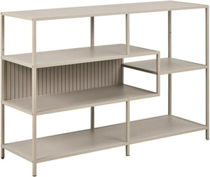 Regał loftowy Seaford V Actona beżowy na książki do salonu 114 cm