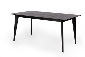 Stół rozkładany do jadalni BORD czarny dąb 120-180x80 cm nowoczesny NORDIFRA
